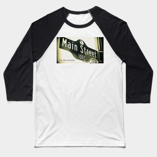 Main Street, Los Angeles California by Mistah Wilson Baseball T-Shirt